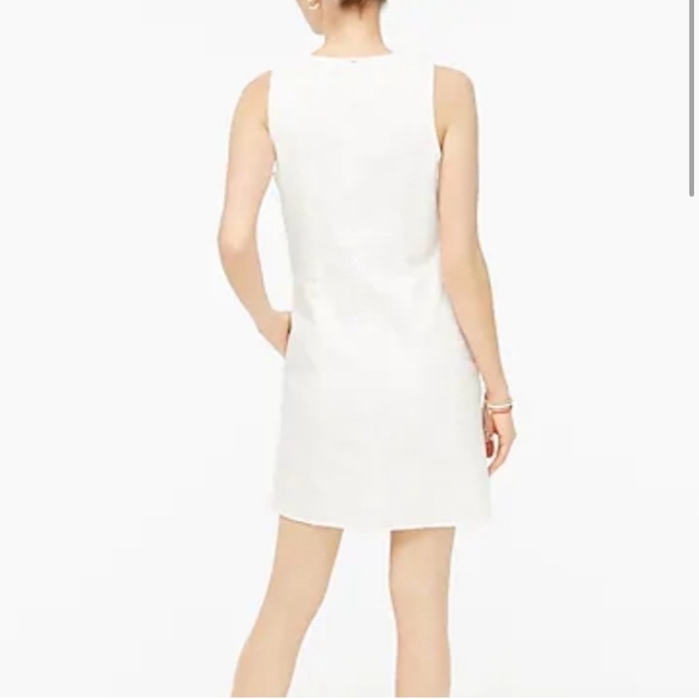 J Crew Denim shift dress in white wash AO049 6 - Picture 2 of 8